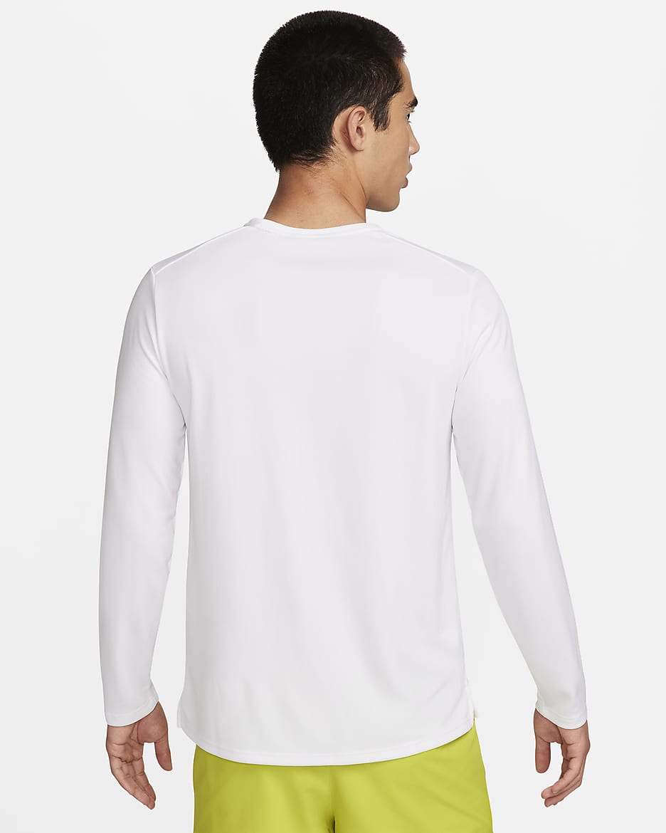 Nike Miler Men s Dri FIT UV Long Sleeve Running Top